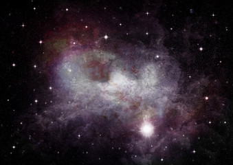 Obraz premium galaxy in a free space