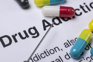 Obraz premium Drug addiction
