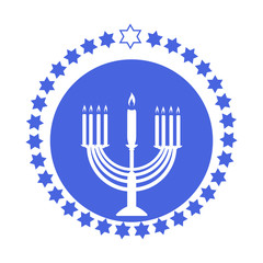 Hanukkah, the menorah, star of Israel