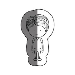 Boy cartoon  icon. Kid childhood little and people theme. Isolated design. Vector illustration