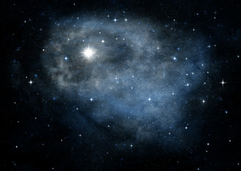 galaxy in a free space