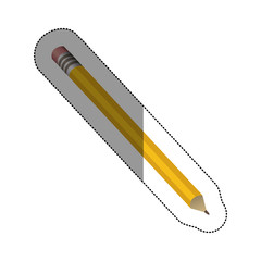 Pencil tool icon. Write office object and instrument theme. Isolated design. Vector illustration