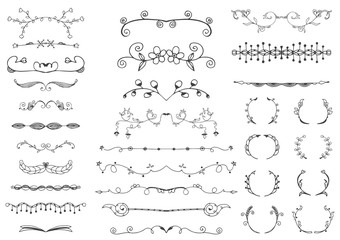 Ornamental lines and stripes doodle of free hand drawing sketch vector