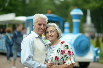 Naklejka premium happy mature couple 