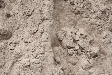 Hill gray building sand close-up