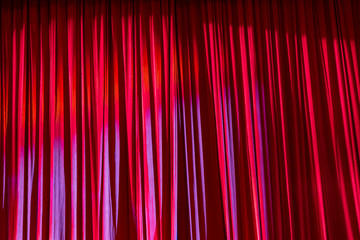 Curtain in the theatre.