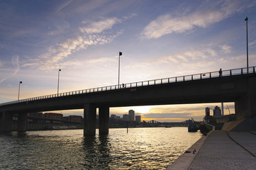 pont sur la Seine en banlieue est de Paris