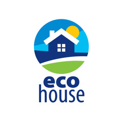 vector logo house