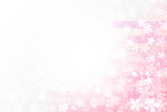 桜　和紙　春　背景 