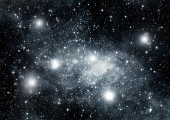 Obraz premium galaxy in a free space