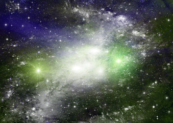 Naklejka premium galaxy in a free space