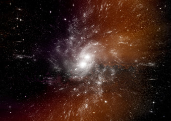 galaxy in a free space