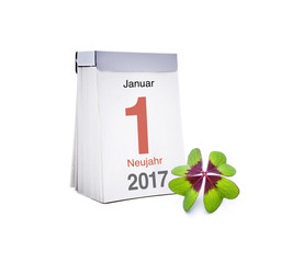 Abreißkalender 1. Januar