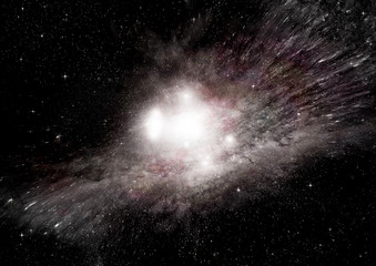 galaxy in a free space