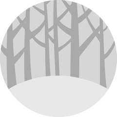  Background with trees, forest emblem