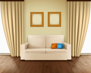 Realistic Room Interior © Macrovector