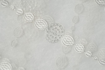 Texture, background.  Tulle, organza, Cream-colored, patterned b