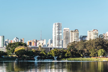 Fototapeta na wymiar Ibirapuera Park in Sao Paulo, Brazil (Brasil)