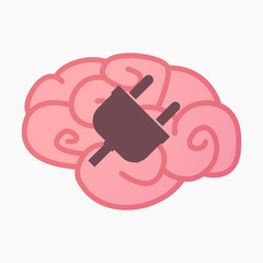 Isolated brain with a plug