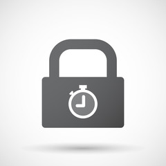 Isolated lock pad with a timer
