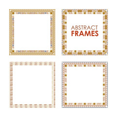 Ethnic vector frame set