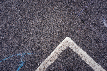 White line and asphalt road as simple urban background pattern