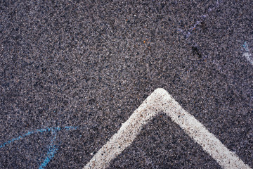 Fototapeta premium White line and asphalt road as simple urban background pattern