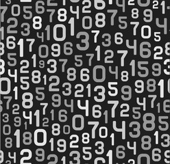 Abstract Background with Numbers. Vector