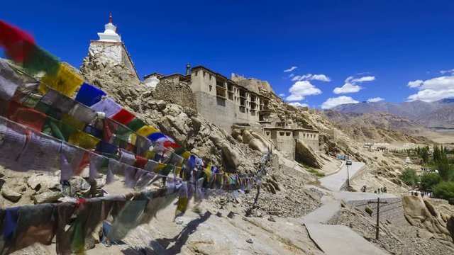 4K Timelapse of Shey Palace, Leh, Ladakh, Jammu and Kashmir, India
