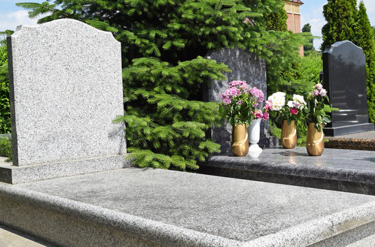 Tombstones in the public cemetery