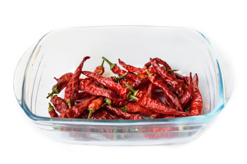 Red chili pepper isolated on a white background