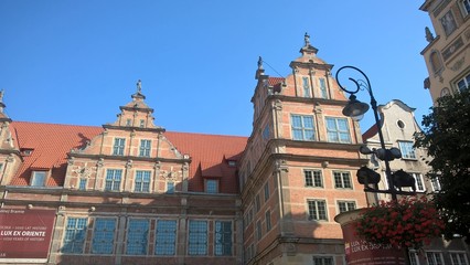 Beautiful old city Gdańsk in Europe