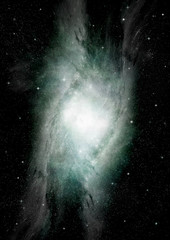 galaxy in a free space