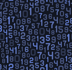 Abstract Background with Numbers. Vector