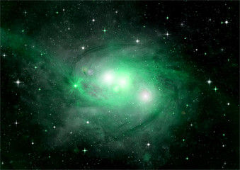 galaxy in a free space