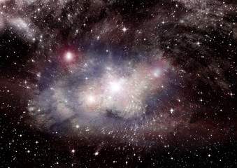 galaxy in a free space