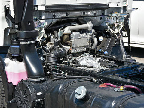 Engine of a truck vehicle