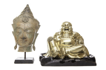 Buddha and the laughing monk