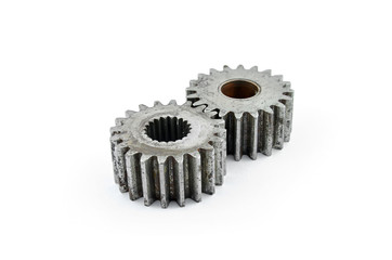 Cog gears mechanism closeup.