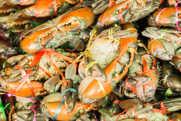 crabs in seafood markrt