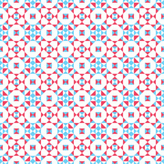 Abstract geometric op three color pattern