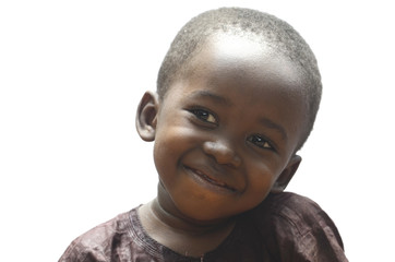 Smiling Happy and Produ African black Boy School Child Smiling