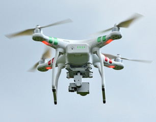 Fototapeta na wymiar Flying drone