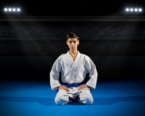 Boy martial arts fighter