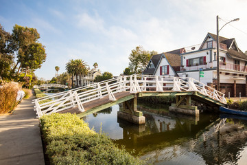 Fototapeta na wymiar Venice Canals in Los Angeles