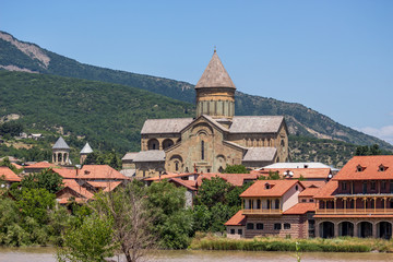 Fototapeta premium Ancient orthodox church, Svetitskhoveli. Mtskheta Georgia