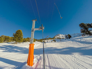 Illustration ski-lift.