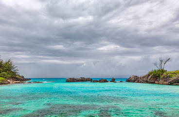 Storm Clouds over Tobacco Bay Beach in St. George's Bermuda