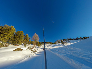 Illustration ski-lift.
