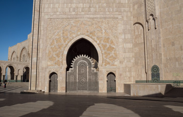 Fototapeta na wymiar Moschee Hassan II in Casablanca
